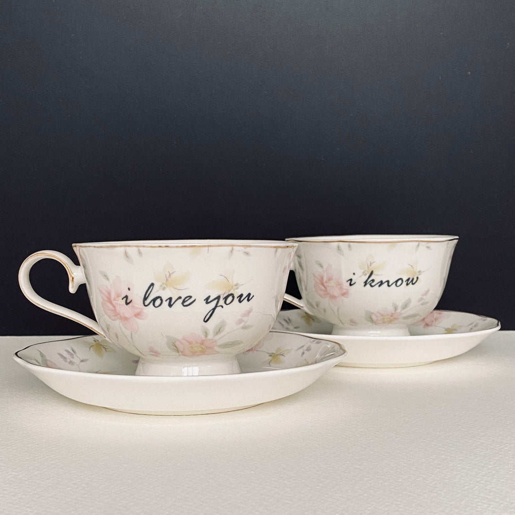 LOVE cup and saucer set
