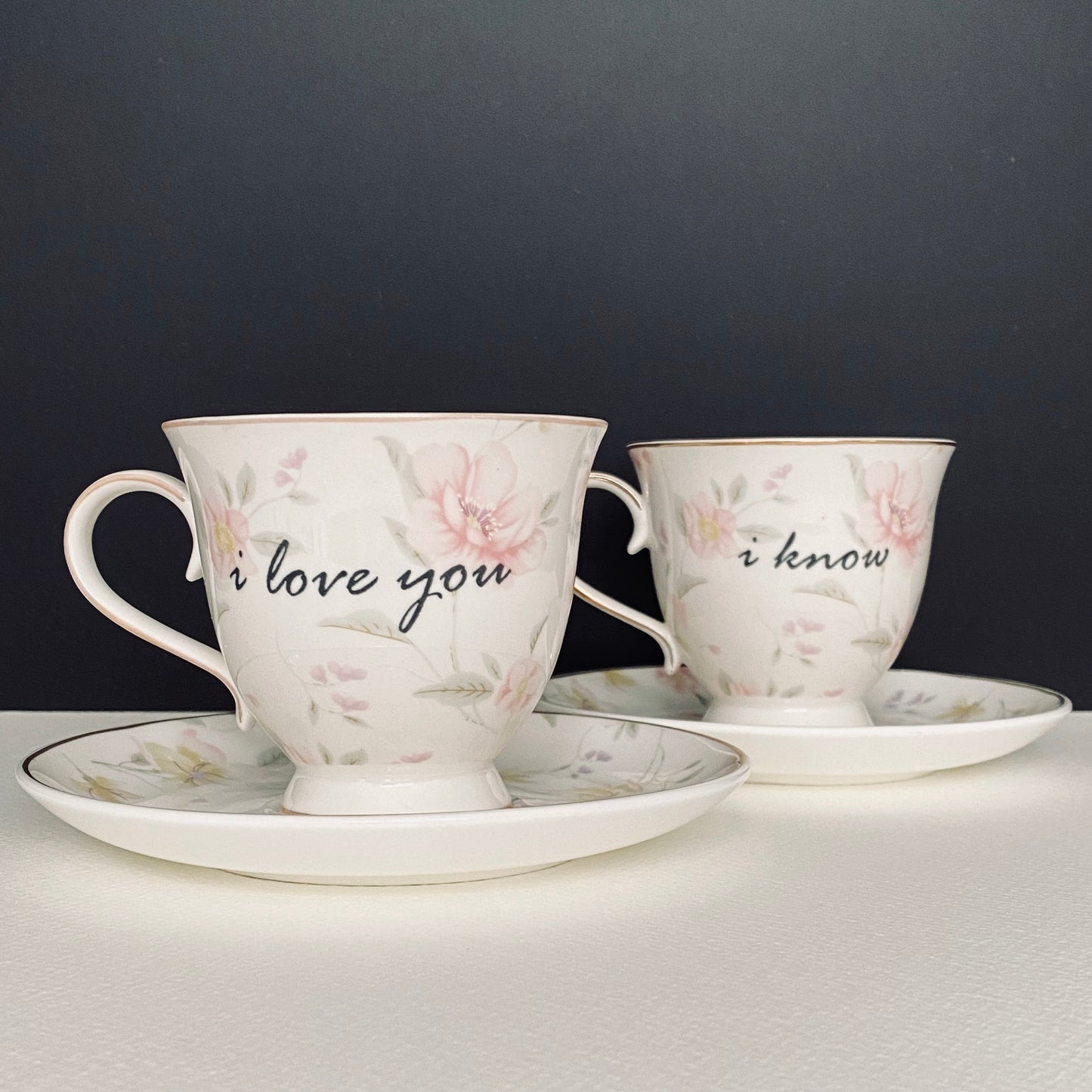 LOVE cup and saucer set.