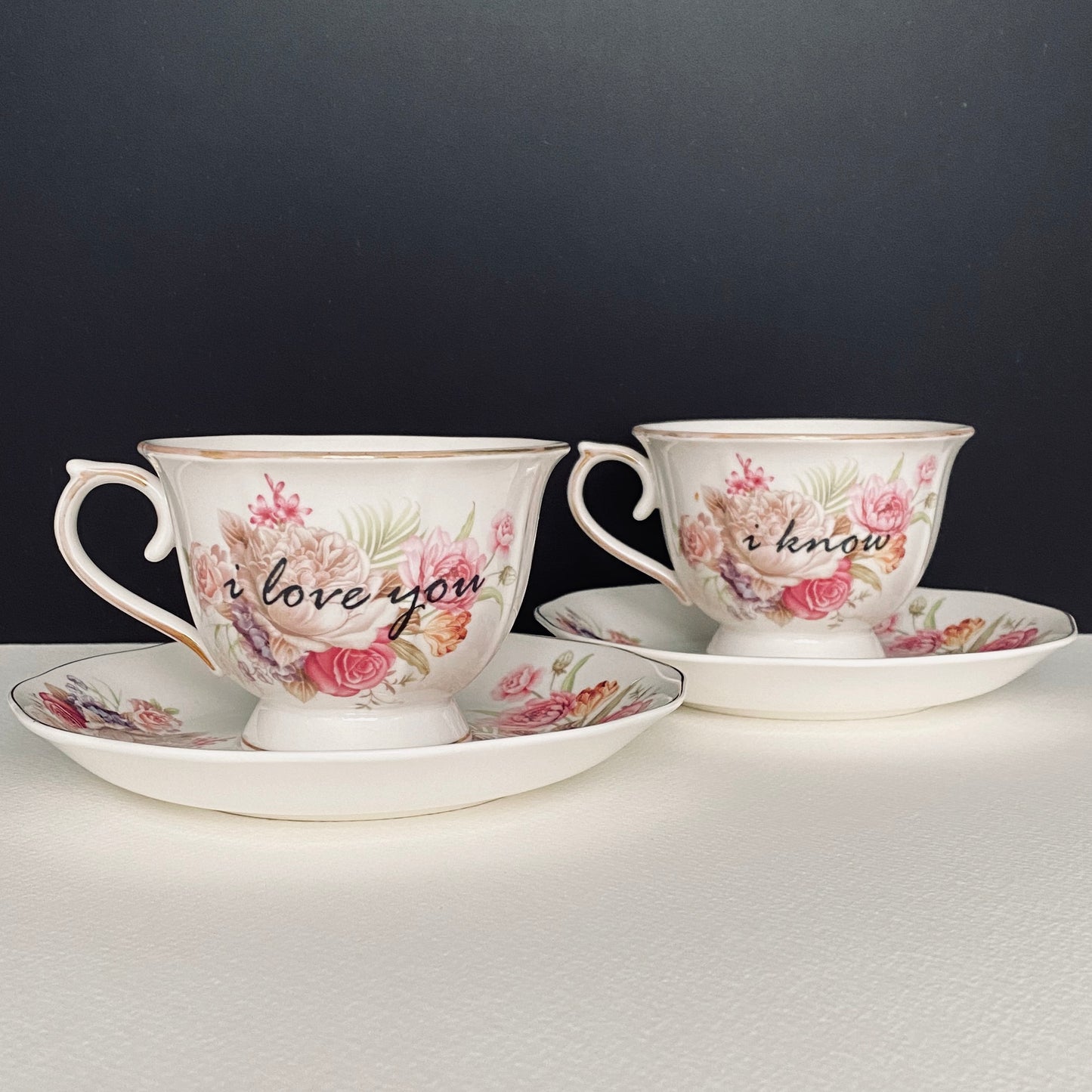 LOVE cup and saucer set.