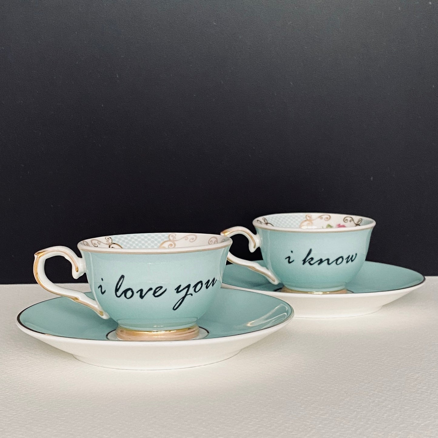 LOVE cup and saucer set.